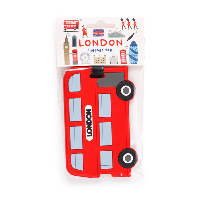 Red Routemaster Bus Luggage Tag