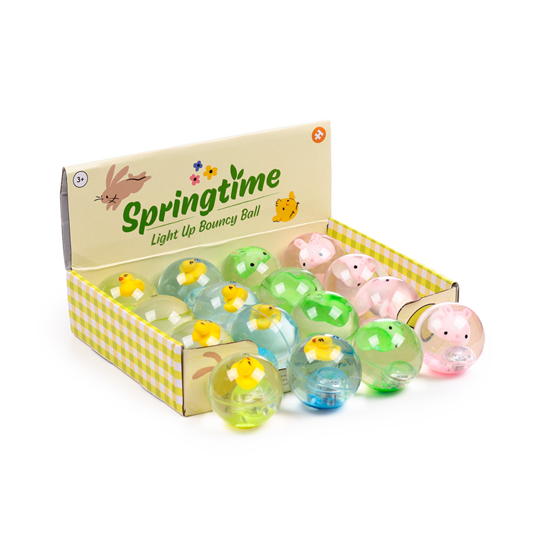Springtime Duck High Bounce LED Flashing Bouncy Ball