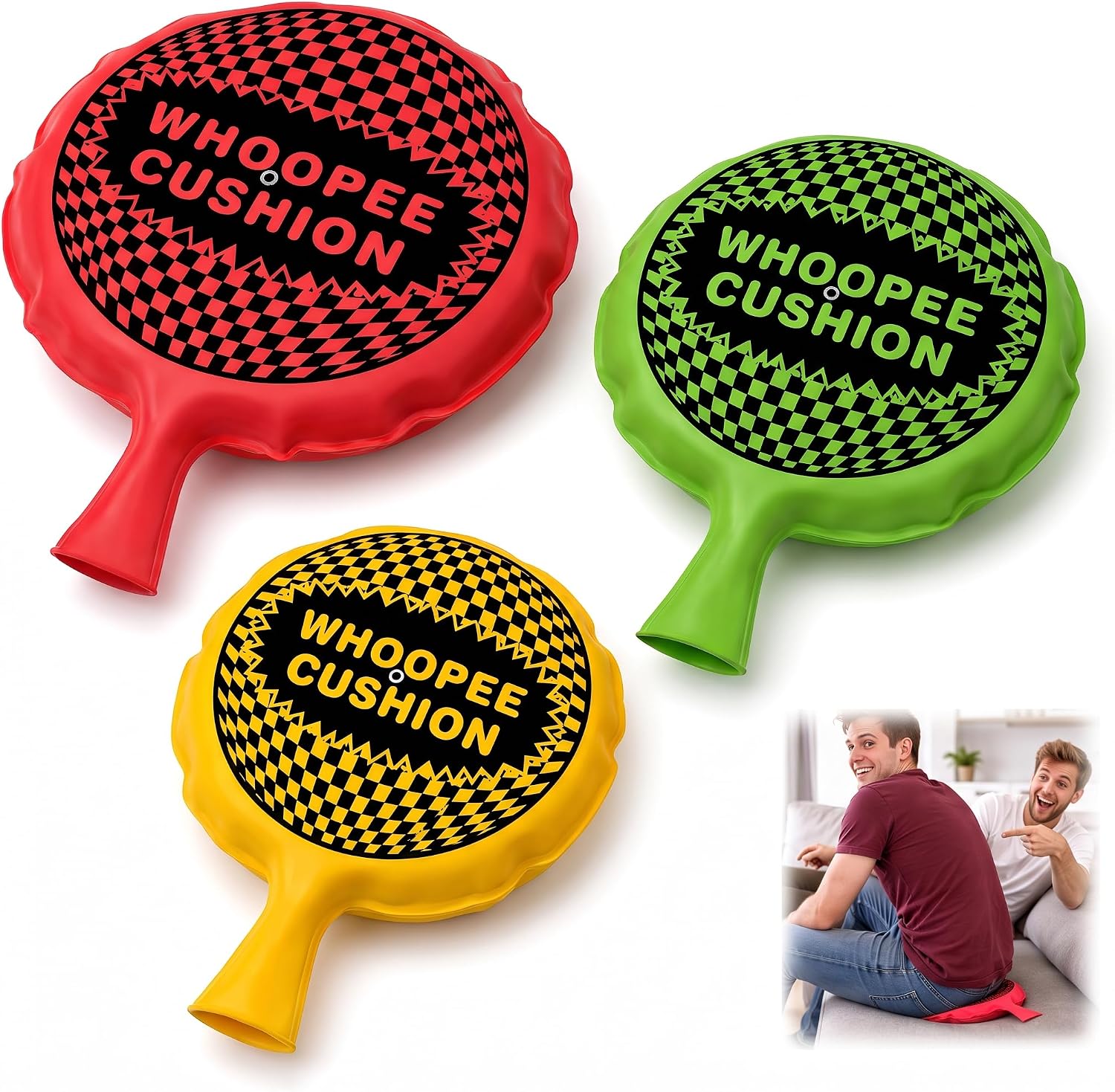 Self-Inflating Whoopee Cushions (3 Pack)