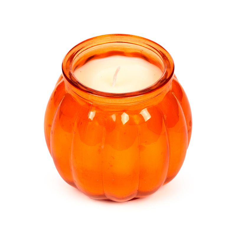 Autumn Harvest Pumpkin Spice Shaped Soy Wax Candle Jar