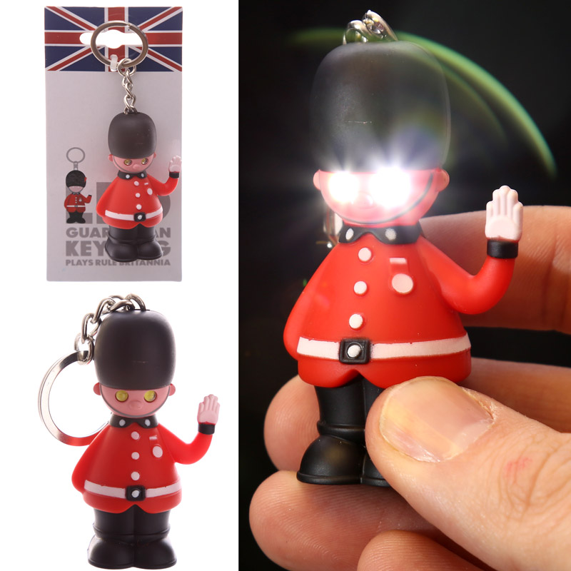 London Guardsman LED Keyring with Sound