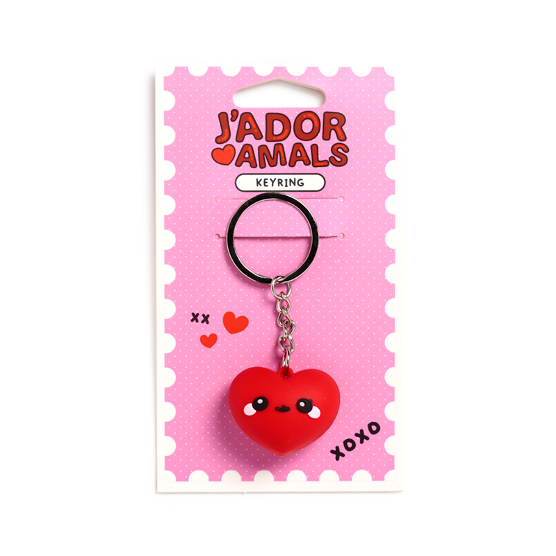 J'Adoramals Heart 3D PVC Keyring